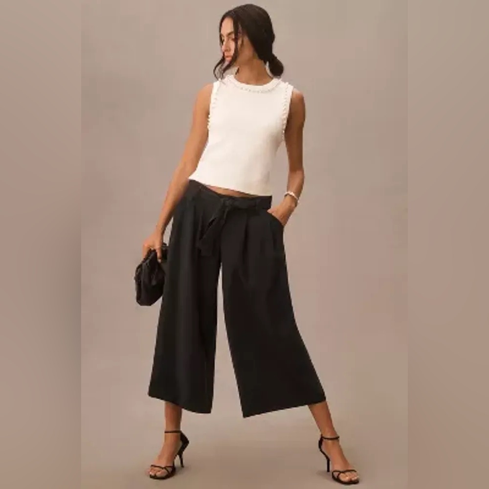 Maeve Tie Waist Culotte Pants
